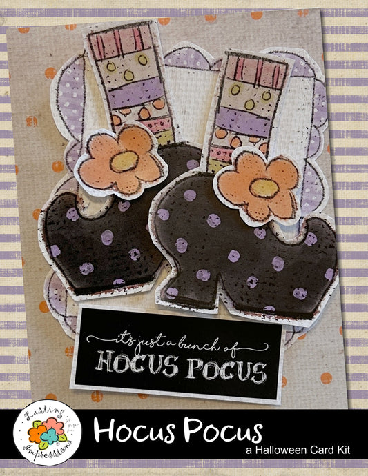 Hocus Pocus Halloween Card Kit, makes 2 each of 9 Cards & 3 Tags
