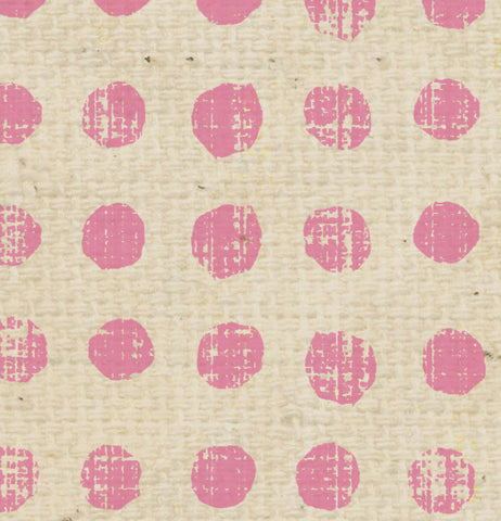 ******* Pink Cosmos Tea Stained Stacked Dots Cardstock