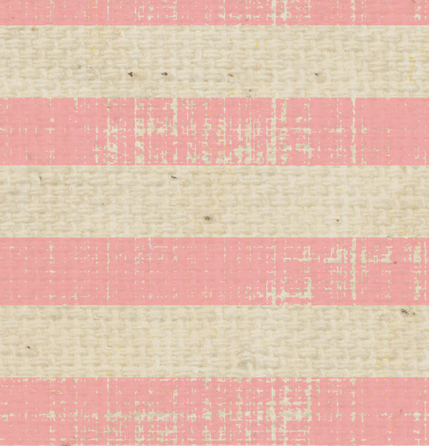 Pink Geranium Tea Stained Stripes Cardstock
