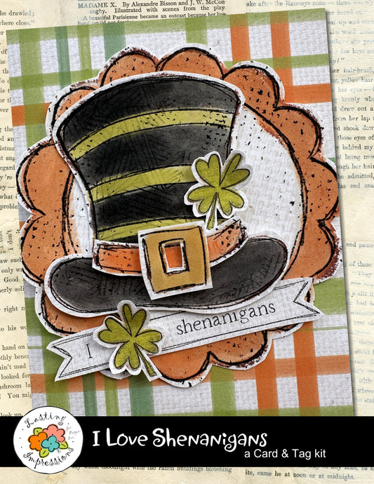 I Love Shenanigans Card  Kit, makes 2 each of 6 Cards