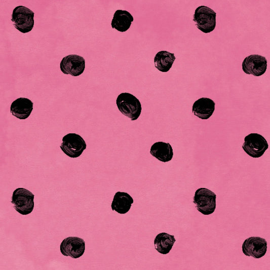 Pink Cosmos Lady Bug Dots Cardstock 37-103
