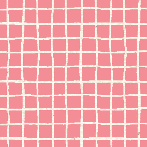 Pink Geranium Doodle Graph Cardstock 37-103