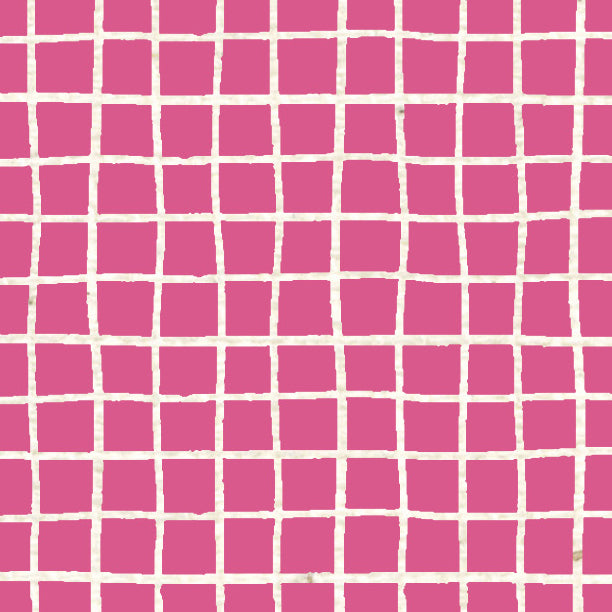 Pink Cosmos Doodle Graph Cardstock 37-103