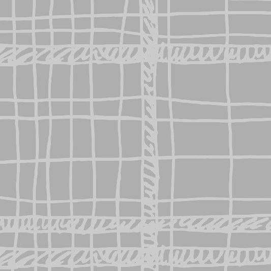 Cobblestone Gray Messy Plaid Cardstock 37-103