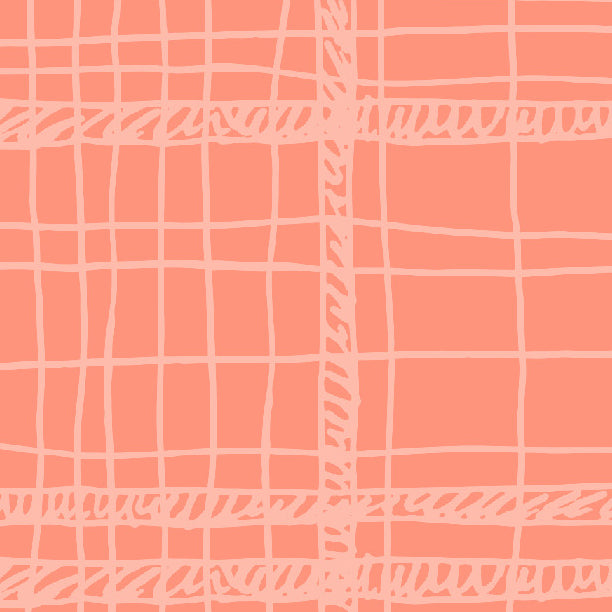 Peaches 'n Cream Messy Plaid Cardstock 37-103