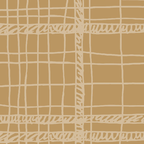 Toadstool Tan Messy Plaid Cardstock 37-103