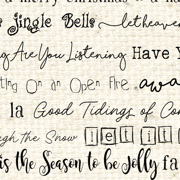 Christmas Tunes Blackbird Reverse Cardstock 37-106