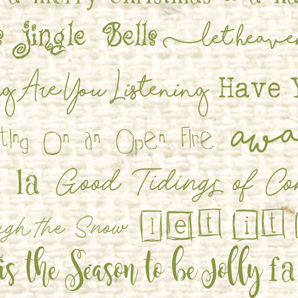 Christmas Tunes Inch Worm Reverse Cardstock 37-106