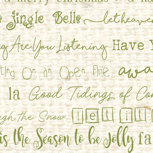 Christmas Tunes Inch Worm Reverse Cardstock 37-106