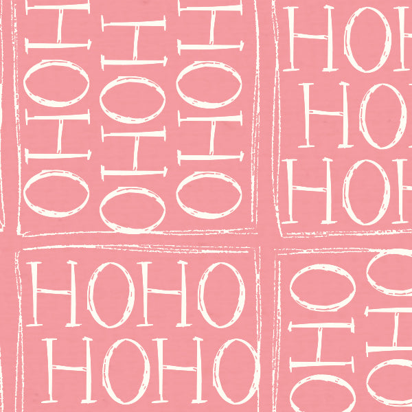 Ho Ho Ho Pink Geranium Cardstock 37-106