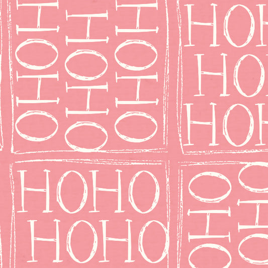 Ho Ho Ho Pink Geranium Cardstock 37-106