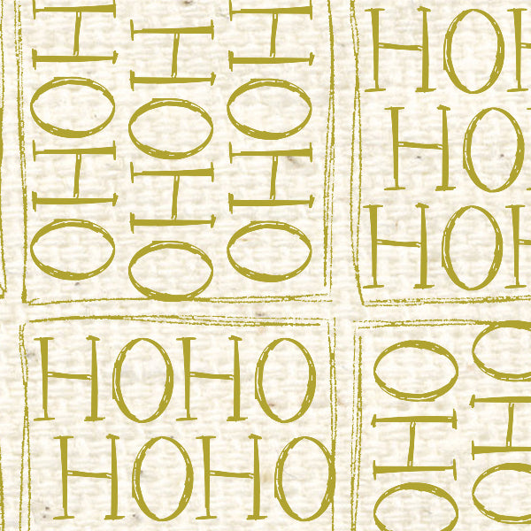 Ho Ho Ho Pistachio Reverse Cardstock 37-106