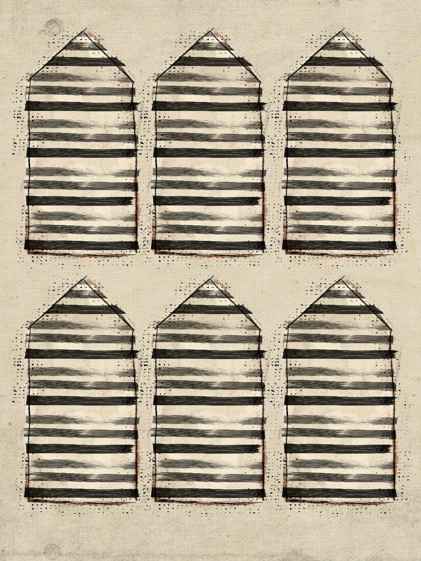 Blackbird Striped Tags