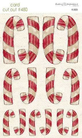 CCO 480 Card Cut Out #480 Candy Canes