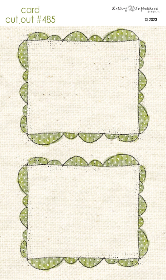 CCO 485 Card Cut Out #485 Scalloped Inch Worm Frame