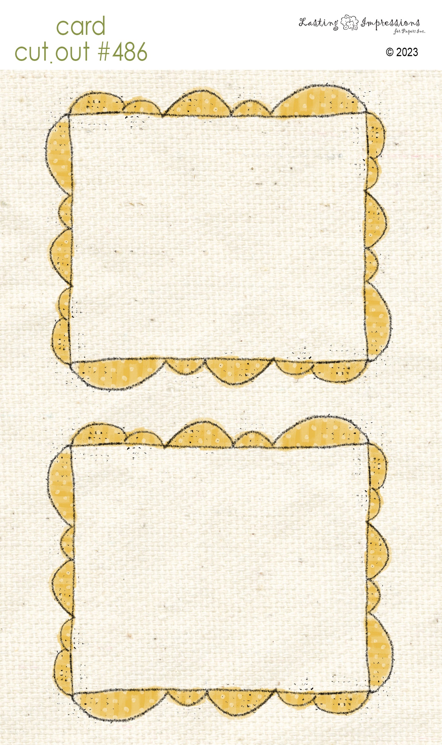 CCO 486 Card Cut Out #486 Scalloped Daylily Frame