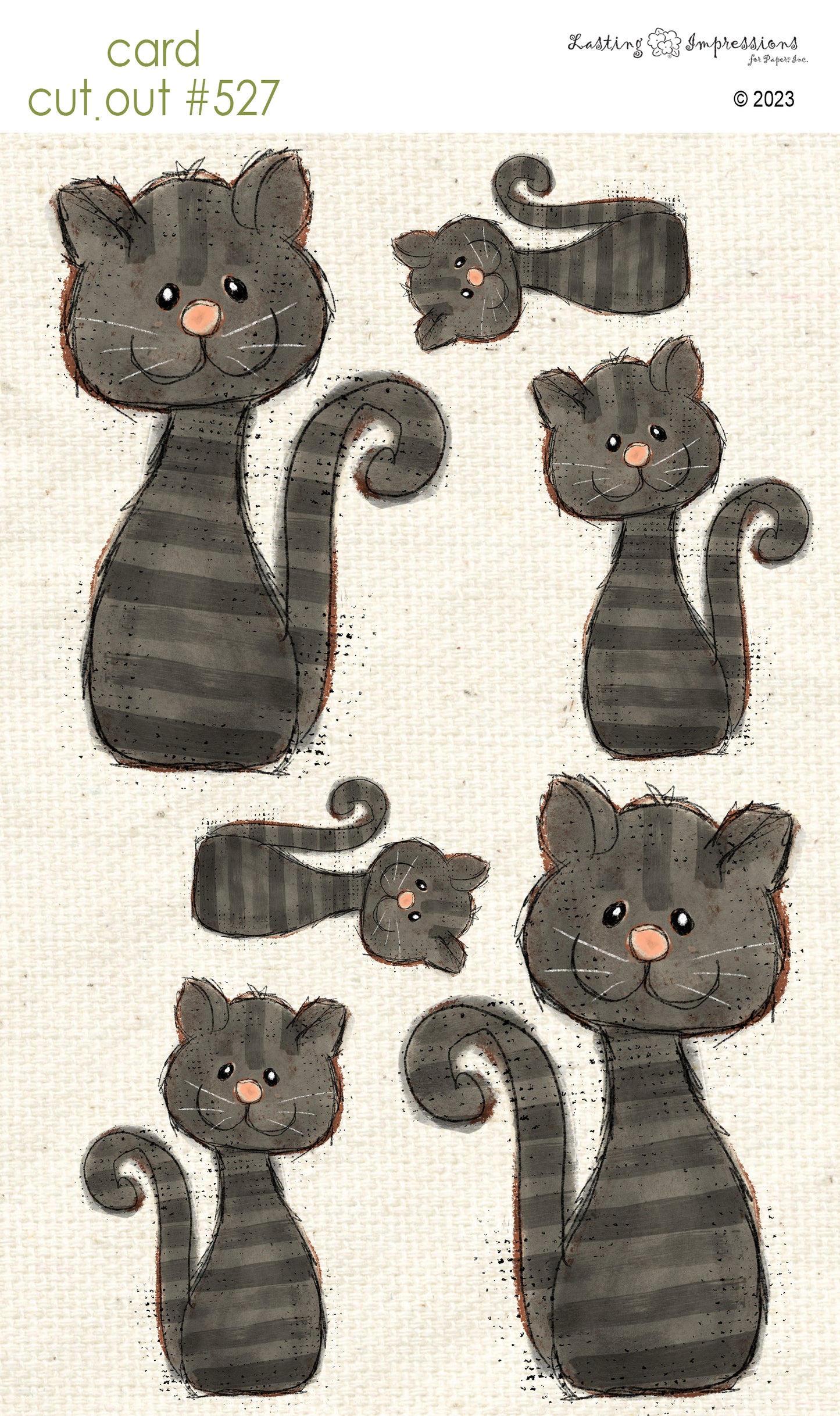 CCO 527 Card Cut Out #527 Black Cat