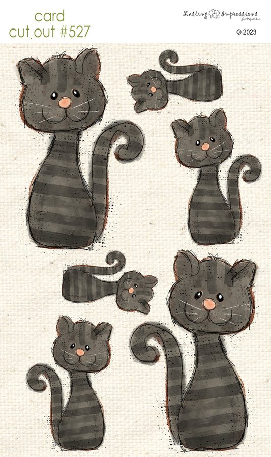 CCO 527 Card Cut Out #527 Black Cat