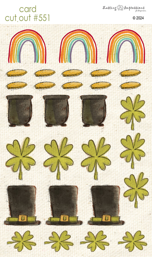 CCO 551 Card Cut Out #551 St Patricks Mini