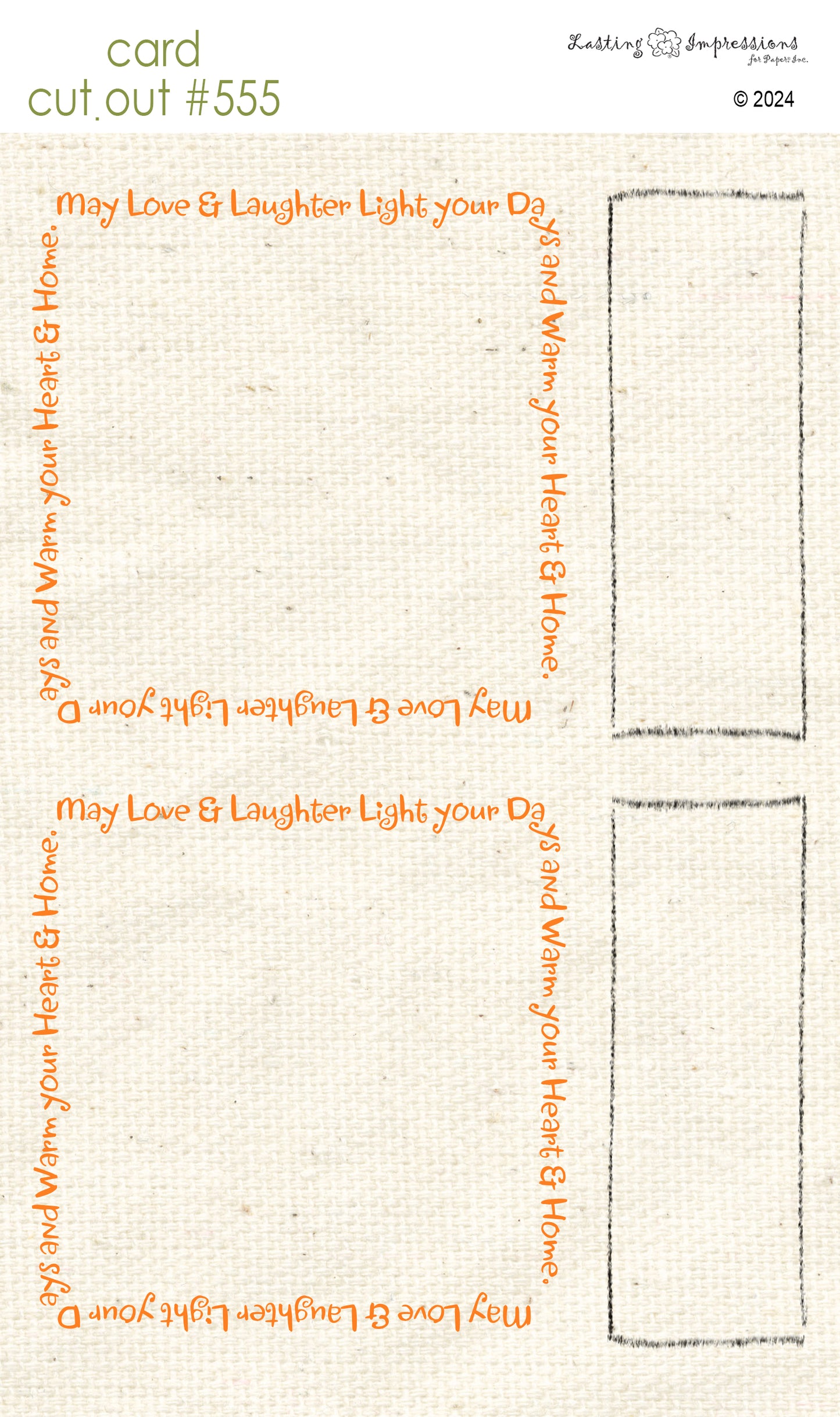 CCO 555 Card Cut Out #555 St Patrick's Frame