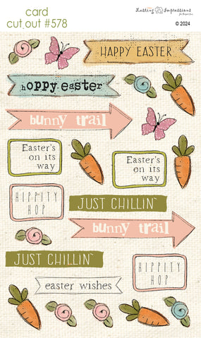CCO 578 Card Cut Out # 578 Easter Sentiments