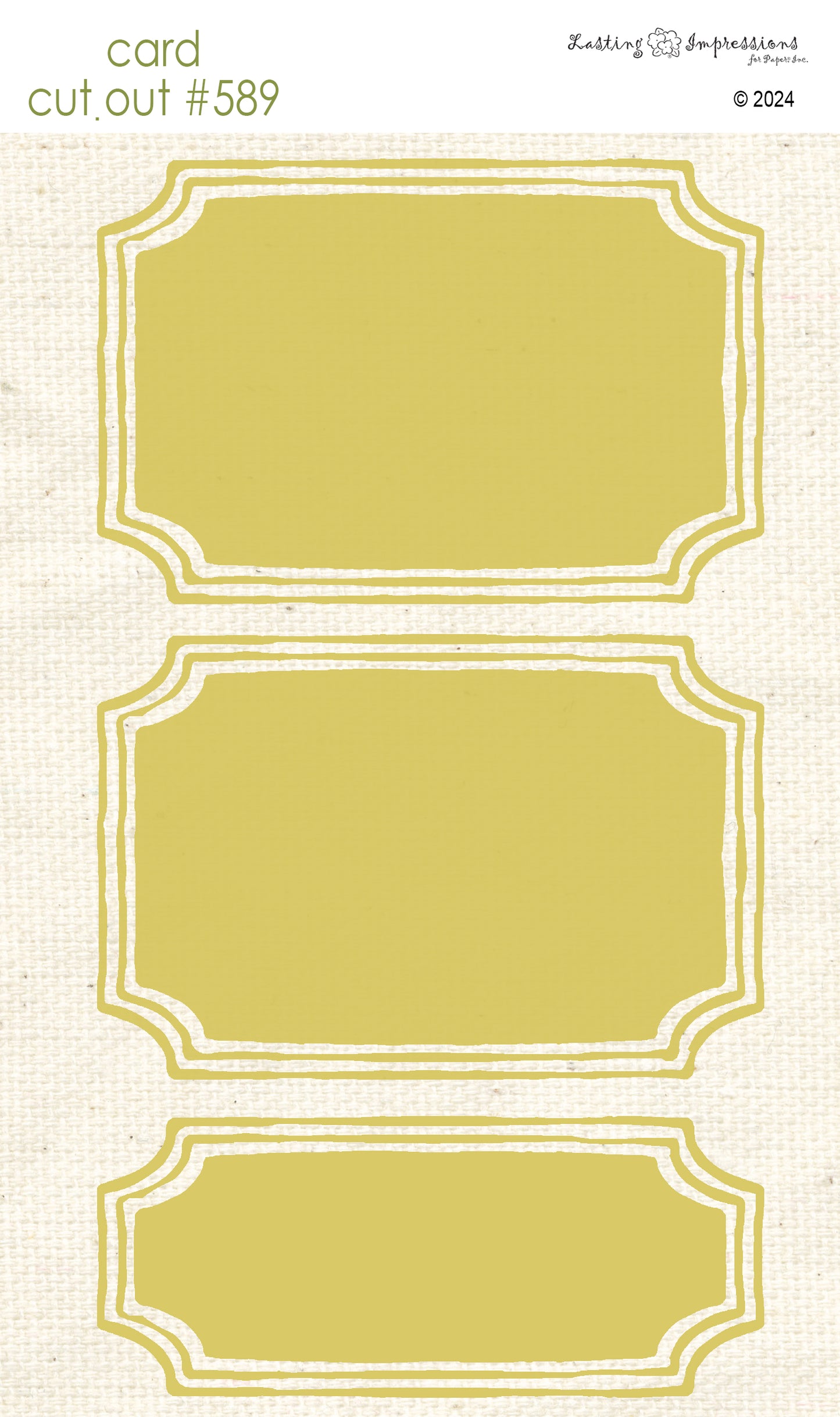 CCO 589 Card Cut Out # 589 Daylily Frames