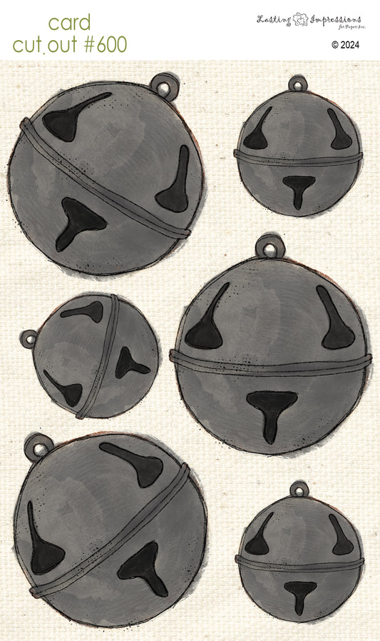 CCO 600 Card Cut Out #600 Jingle Bells - Silver