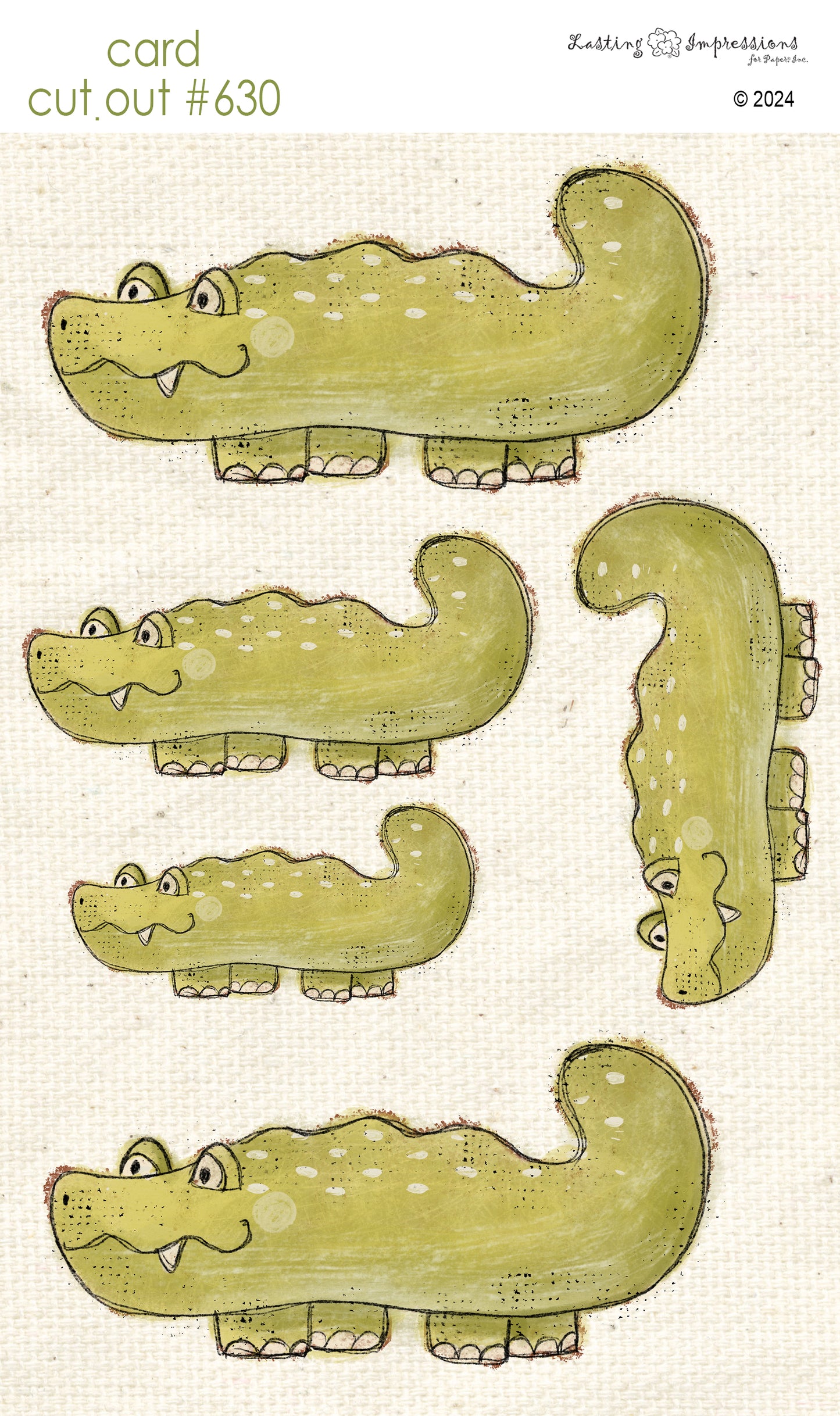 CCO 630 Card Cut Out #630 Aligator