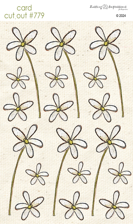 CCO 779 Card Cut Out # 779 Shamrock Flower