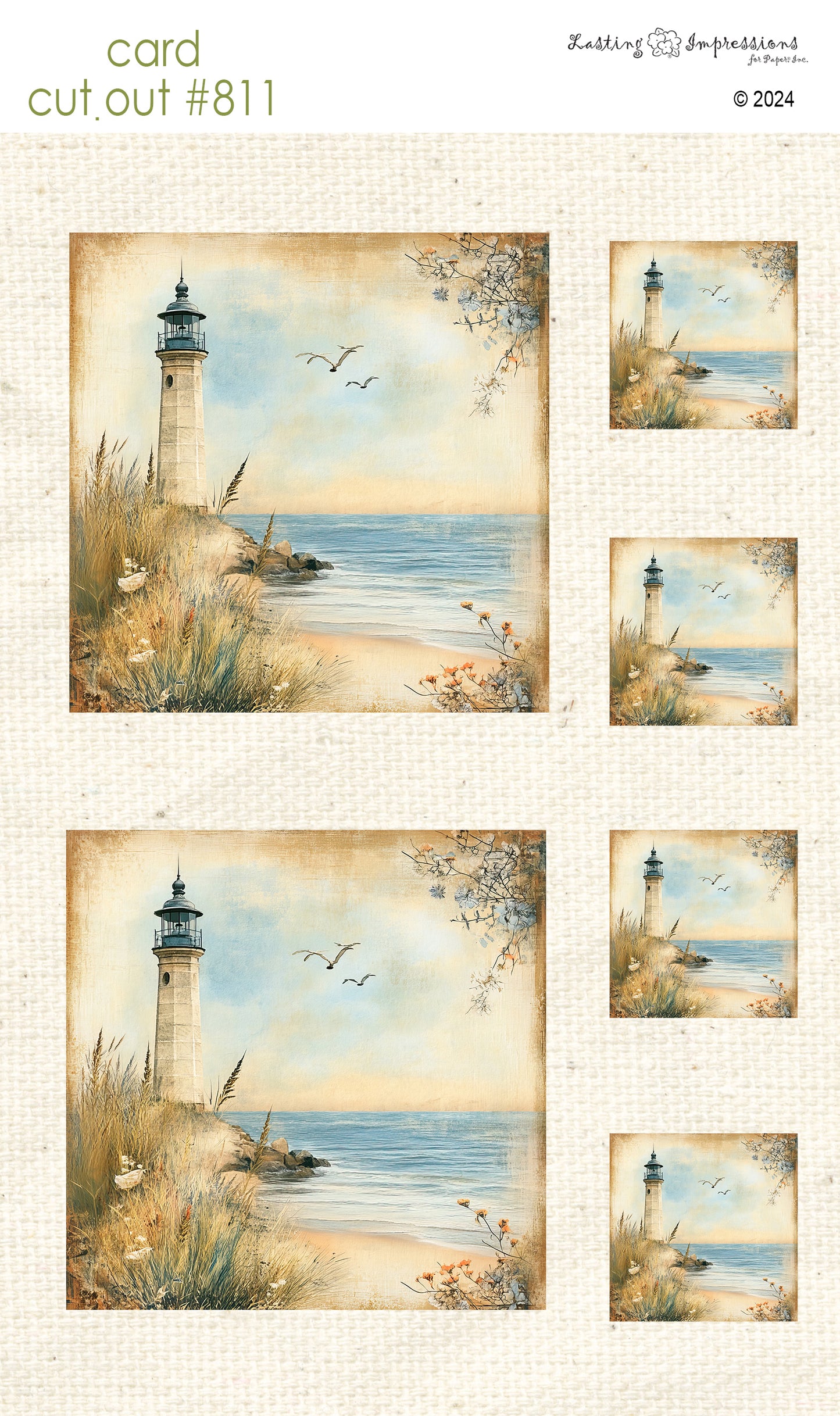 CCO 811 Card Cut Out # 811 Lighthouse