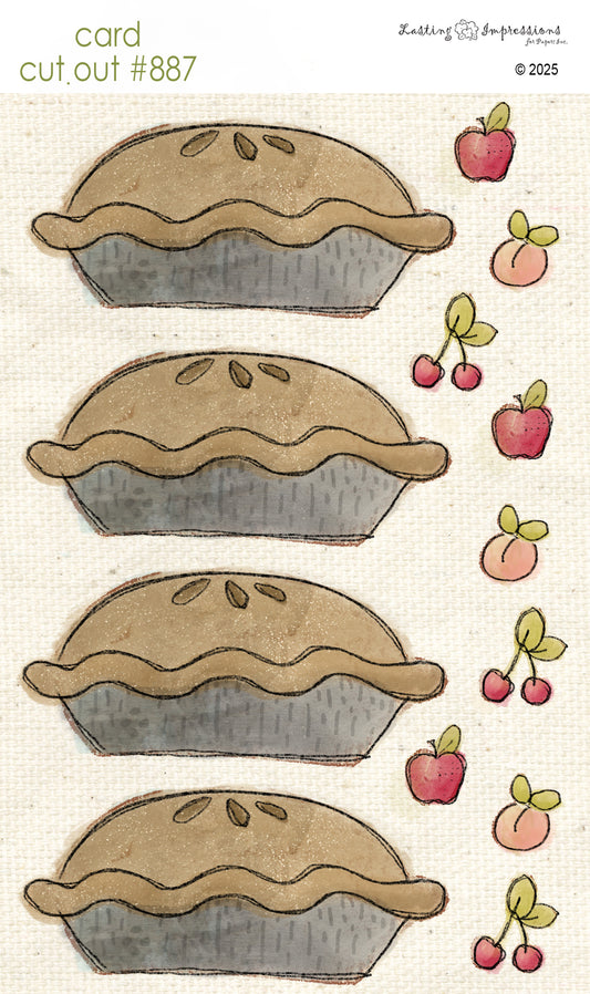 CCO 887 Card Cut Out # 887 Pie