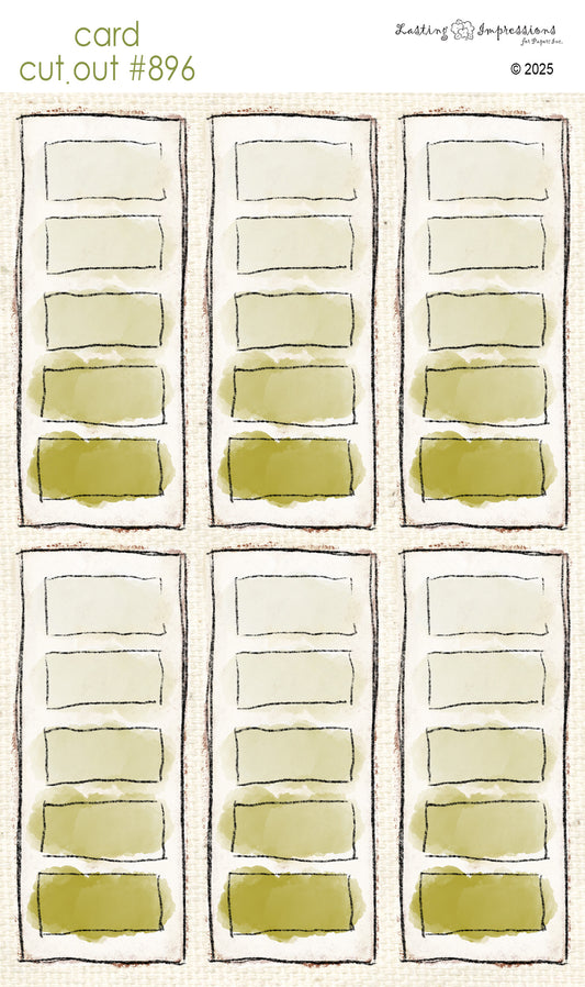 CCO 896 Card Cut Out # 896 Pistachio Paint Swatch