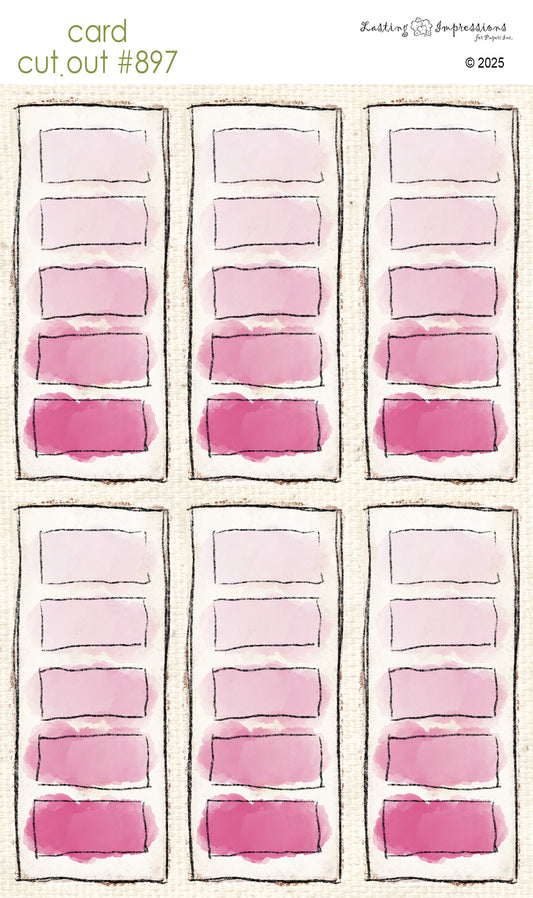 CCO 897 Card Cut Out # 897 Pink Cosmos Paint Swatch