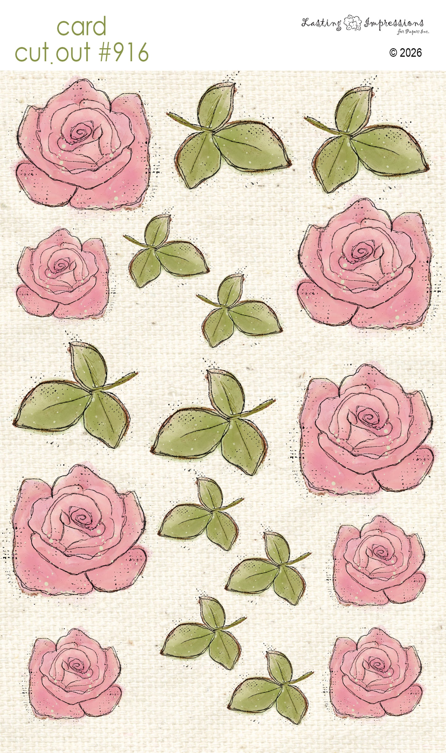 CCO 916 Valentine Pink roses