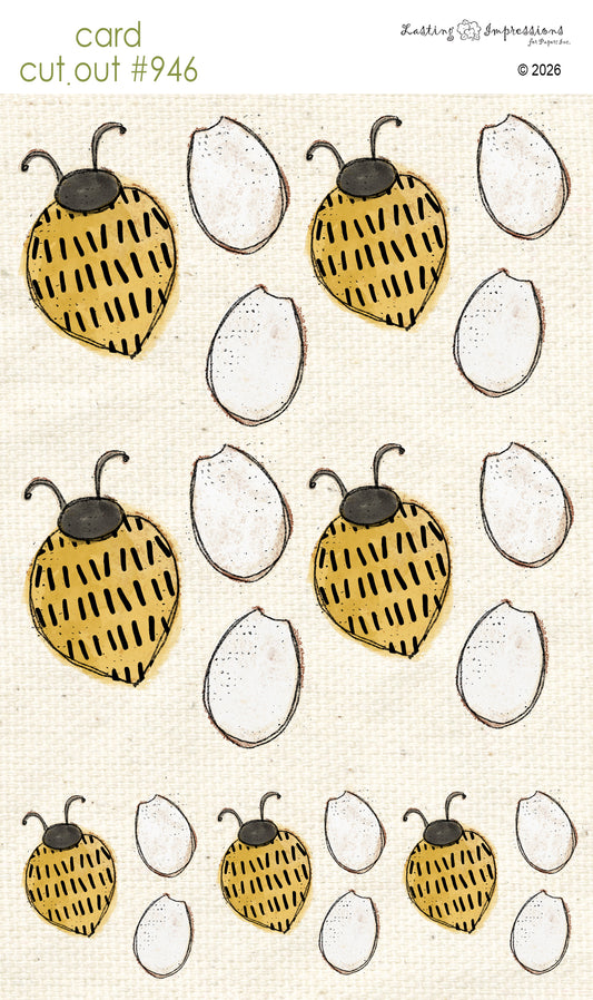 CCO 946 Card Cut Out 946 Stripey Bumble Bee