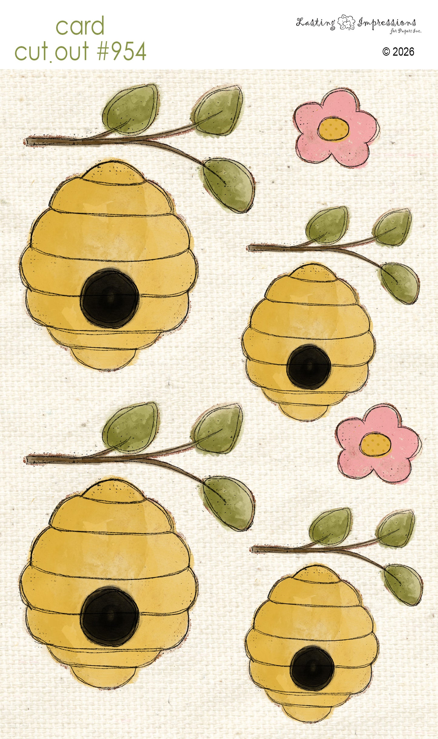 CCO 954 Card Cut Out 954 Beehive