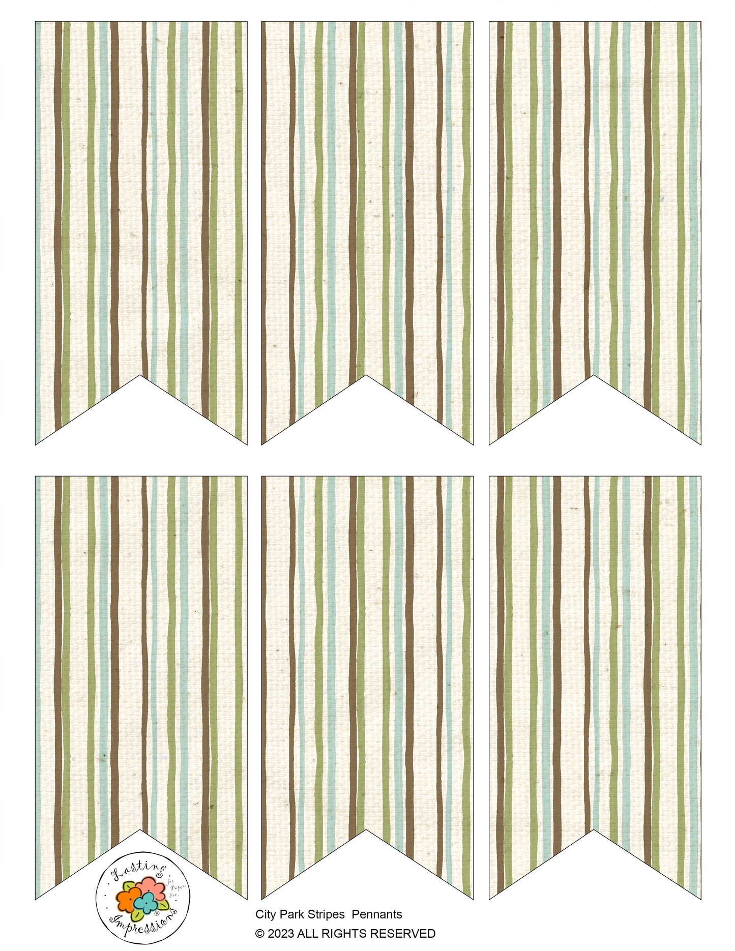 Pennant - Woodland Stripes