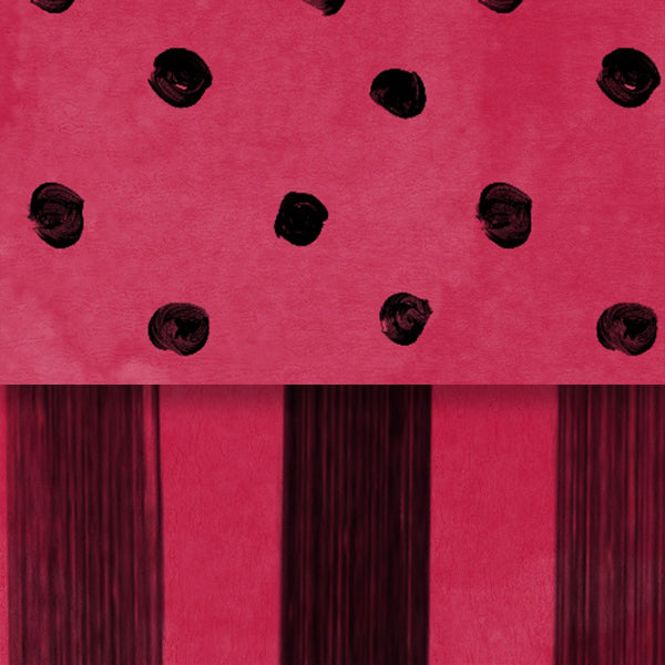 Red Wagon Lady Bug Dots & Stripes Double Sided Cardstock 29-105