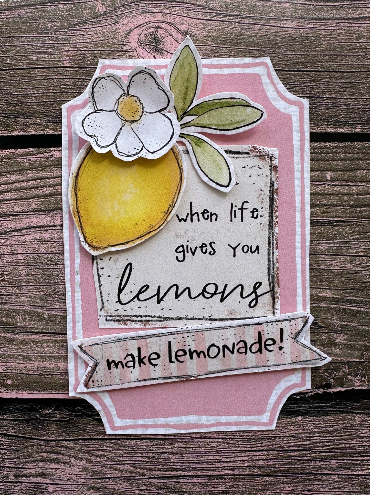 Fresh Lemonade Handmade Card Kit, makes 2 each of 6 Cards
