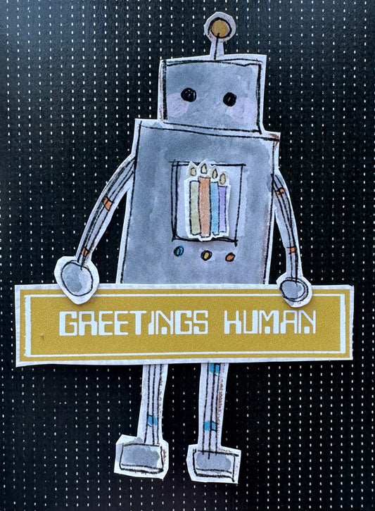 CCO 884 Card Cut Out # 884 Robot