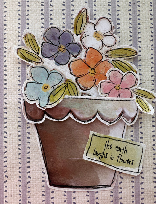 CCO 856 Card Cut Out # 856 Wild Flower Bouquet