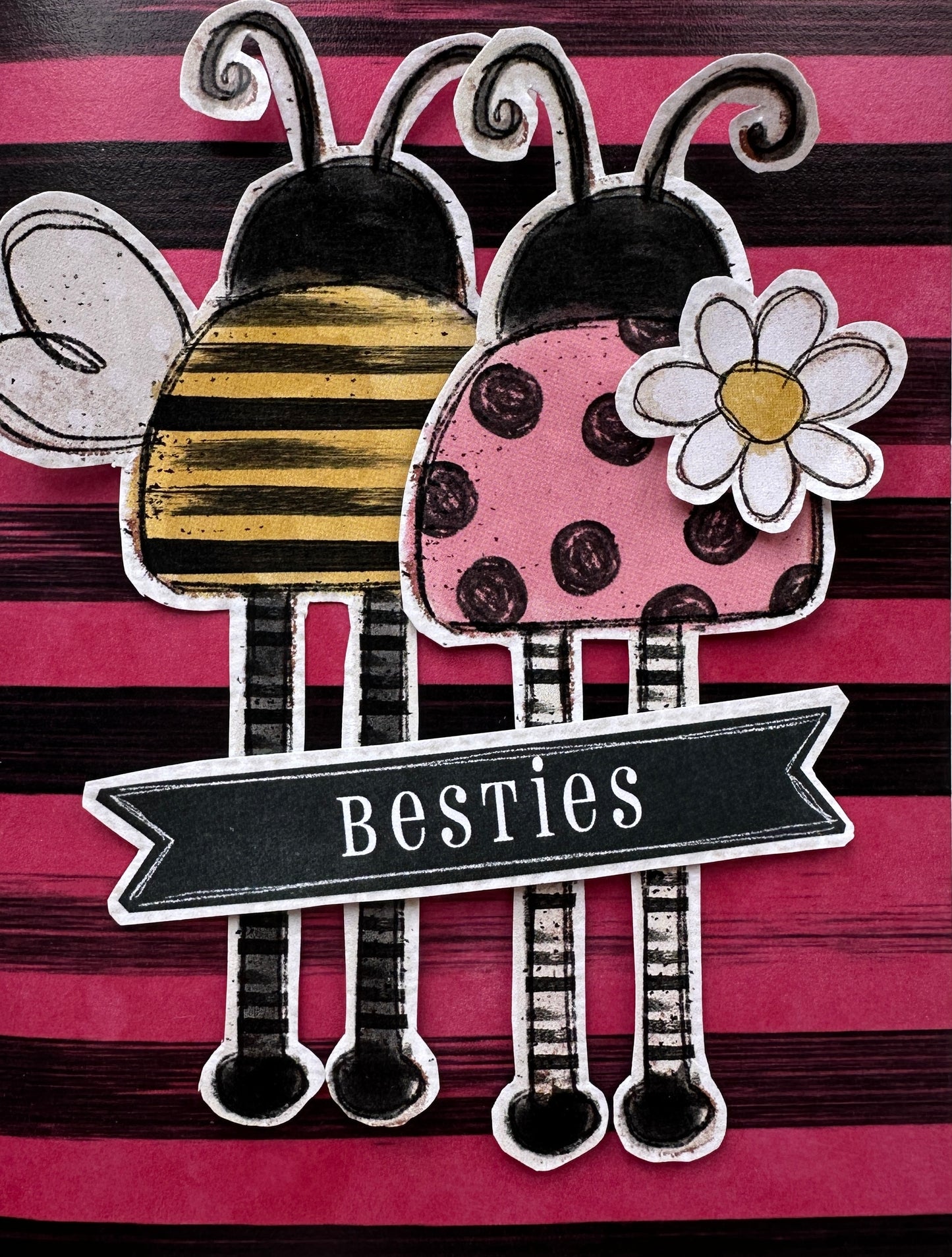 CCO 947 Card Cut Out 947 Long Legged Bumble Bee Daylily