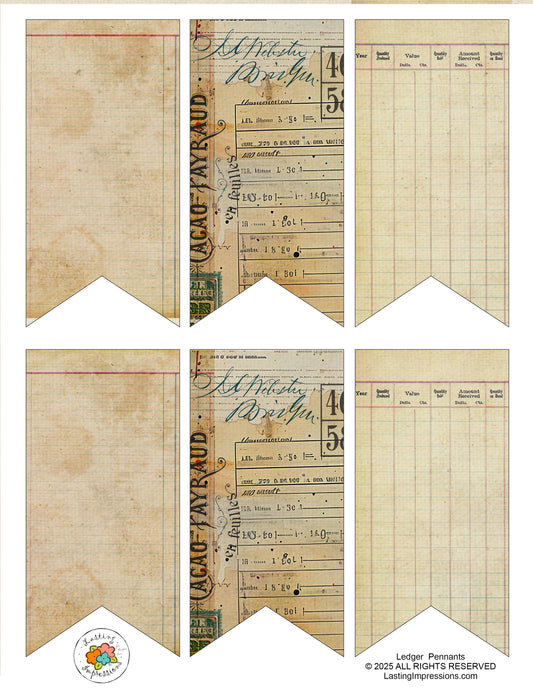 Grungy Ledger Pennants