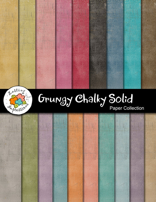 Grungy Chalky Solid Paper Collection
