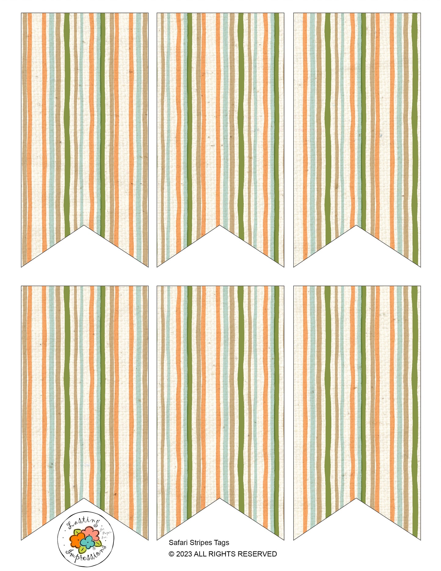 Pennant - Safari Stripes