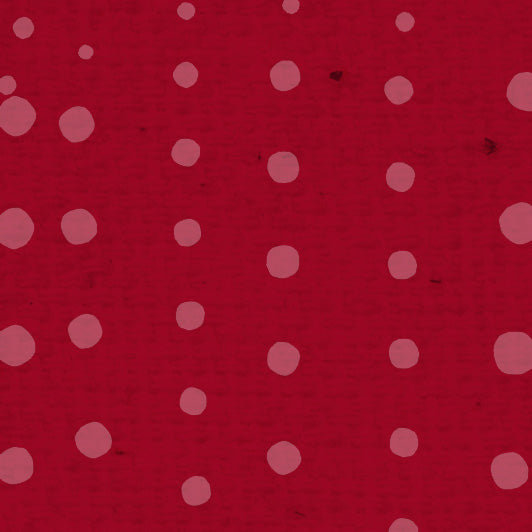 Red Wagon Pink Tumbling Dots