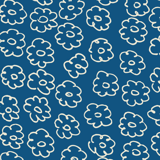 Blueberry Posies Cardstock