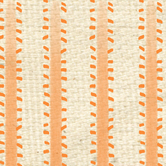 Orange Poppy Ticking Cardstock