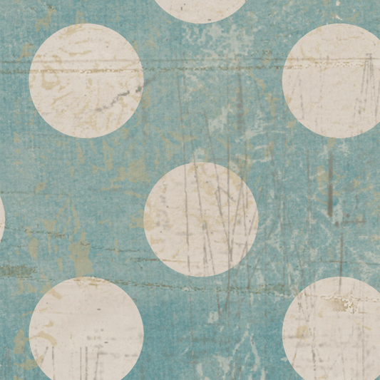 Blue Lagoon Grungy Jumbo Dots Cardstock