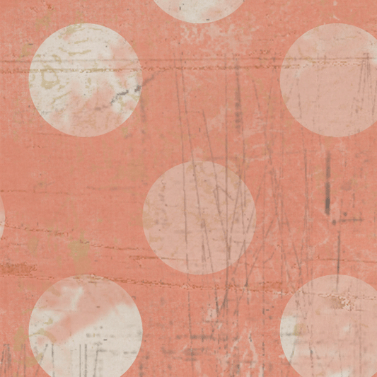 Peaches n Cream Grungy Jumbo Dots Cardstock